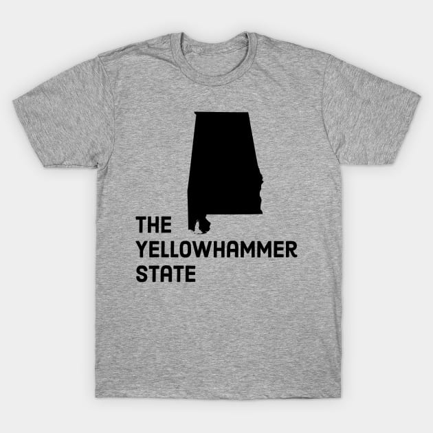 Alabama - The Yellowhammer State T-Shirt by whereabouts